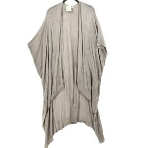 NEW Free People Cardigan Sweater Duster Women's One Size Beige Knit Cover Up